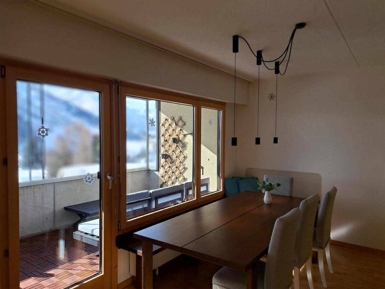 Top Modernes Apartment Im Herzen Von Andermatt Balkon & Bergblick 外观 照片