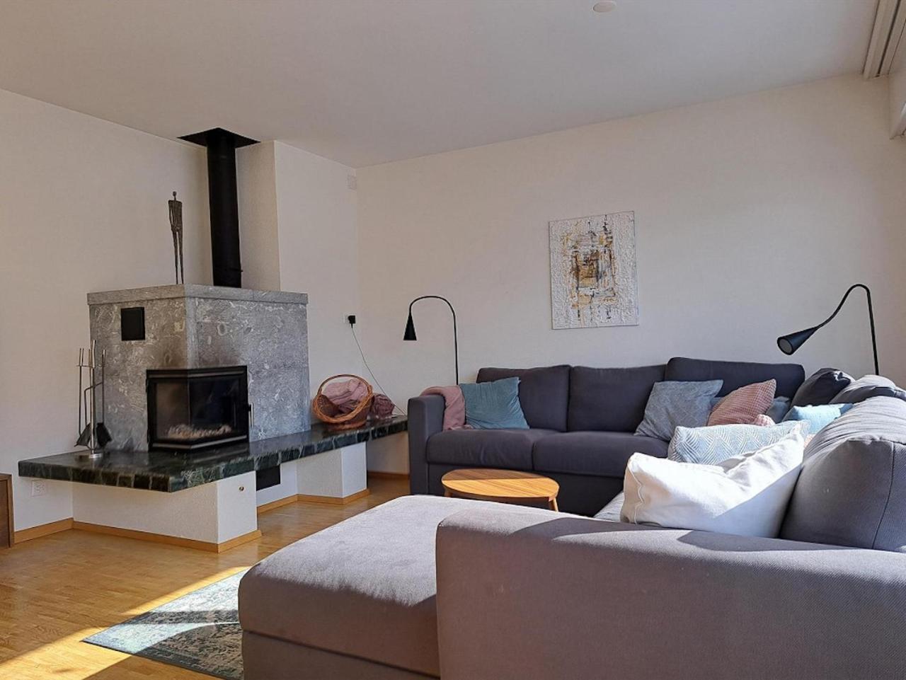 Top Modernes Apartment Im Herzen Von Andermatt Balkon & Bergblick 外观 照片