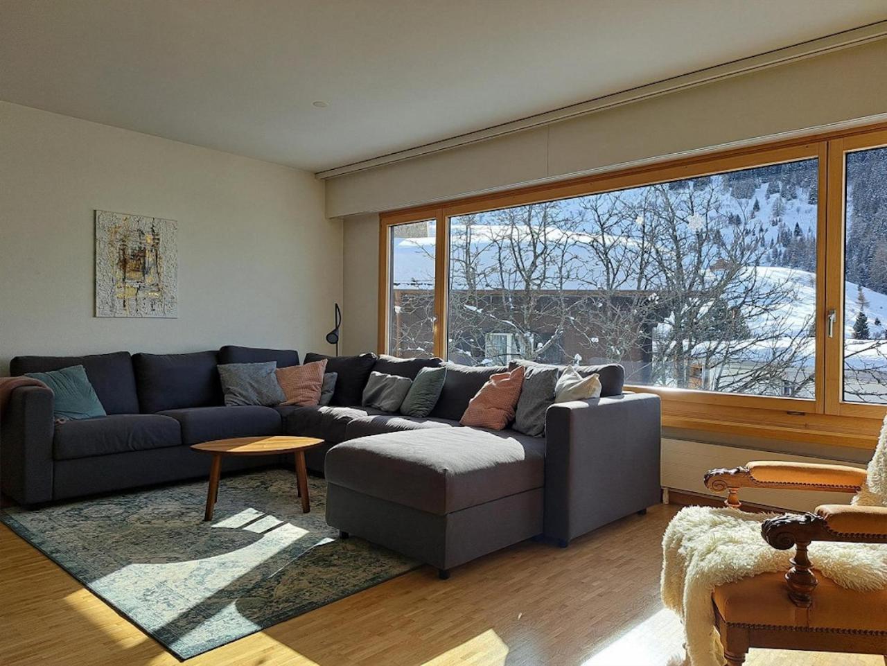 Top Modernes Apartment Im Herzen Von Andermatt Balkon & Bergblick 外观 照片